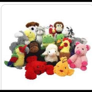 Big box of dog stuff animals